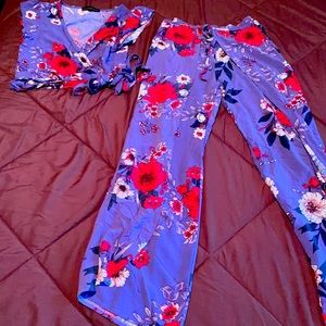 Cutest summer outfit. Cropped top and pants